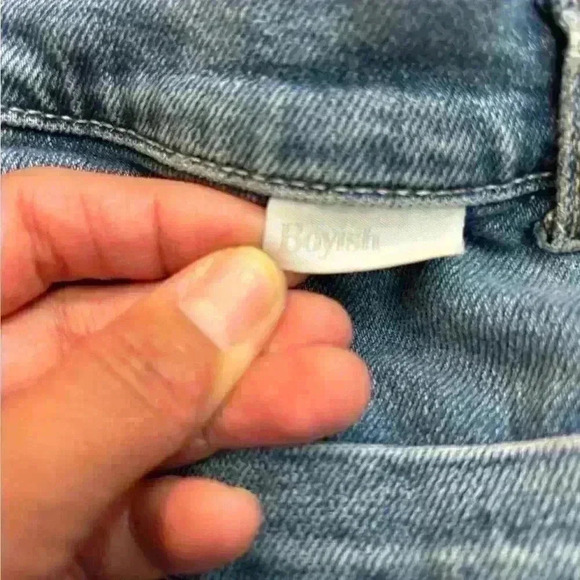 Boyish Women’s Button Fly Straight Leg Denim Jeans Light  Wash Blue Size 29 - Picture 6 of 6